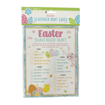 Easter scavenger hunt Cards